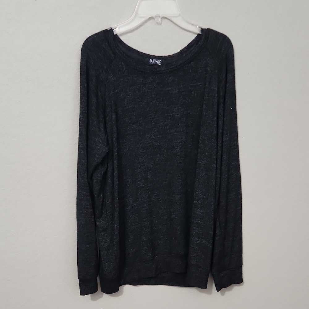 Buffalo David Bitten Sweater Womens Size Black Long Sleebe